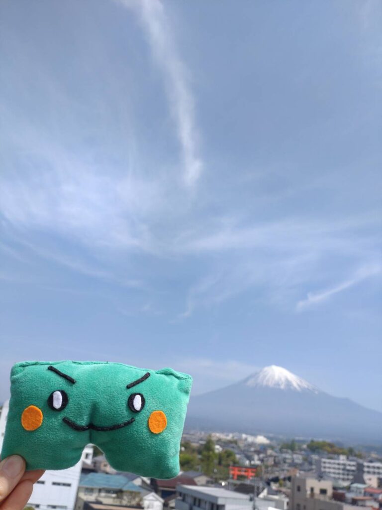 富士山世界遺産センター展望台から見る富士山